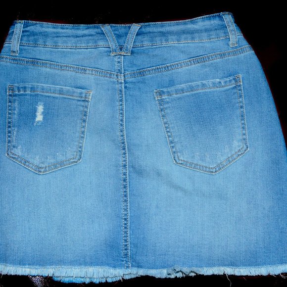 WAX JEAN DENIM SKIRT - Picture 2 of 5